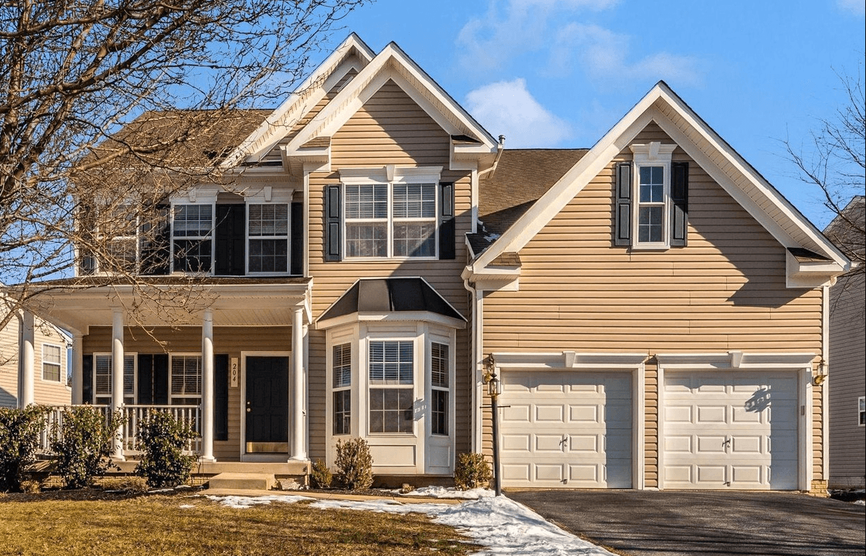 Historic home exterior for real estate section